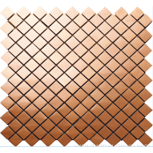 copper-colored stainless steel mosaic